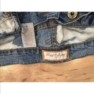 Plus size 16 baby phat bleached jeans stretch